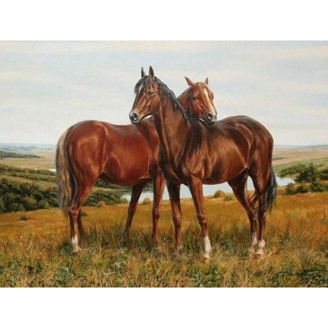 Sorrel Horses - Paint by Diamonds