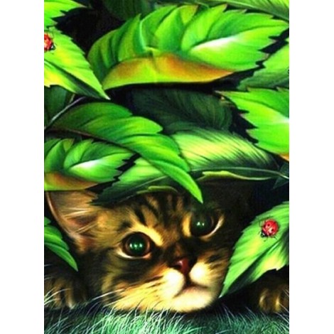 Peeping Cat Diamond Painting Kit