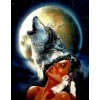 Native Woman & The Wolf