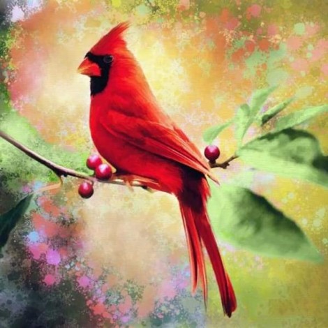 Cardinal Diamond Painting