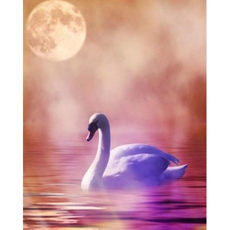 Lonely Swan - Diamond Painting Kit