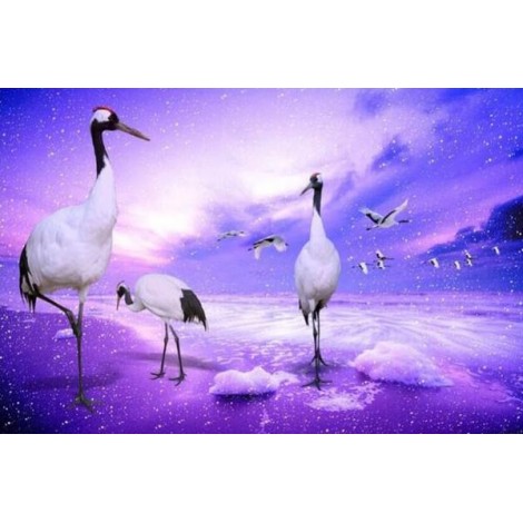 Long Legged Cranes Diamond Painting