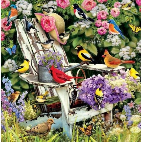 Garden Birds - Paint by Diamonds