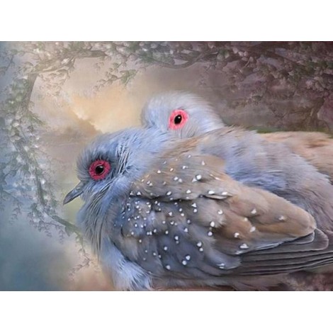 Lovely Dove Pair Diamond Painting