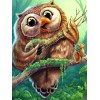 Owl Playing Guitar - Diamond Painting