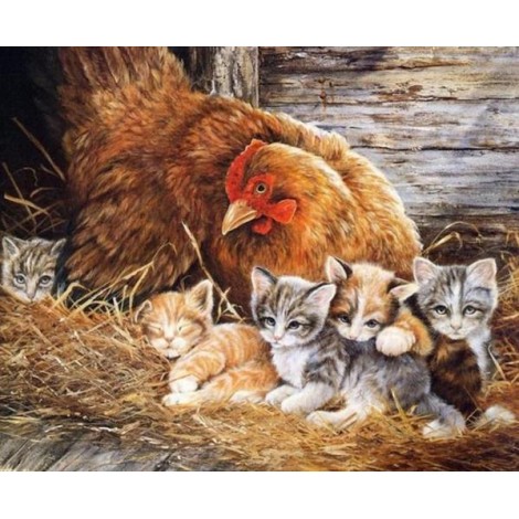 Cats & Chicken Painting Kit